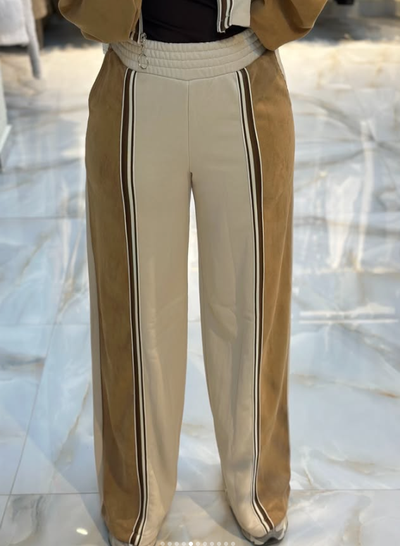 Yarı Süet Tasarım Pantolon