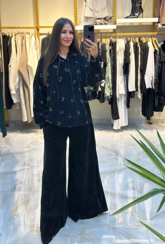 İthal Kadife Bol kesim Pantolon