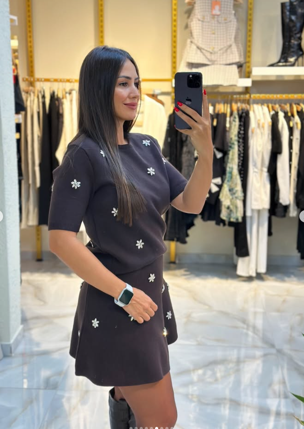 Taşlı Triko Takım