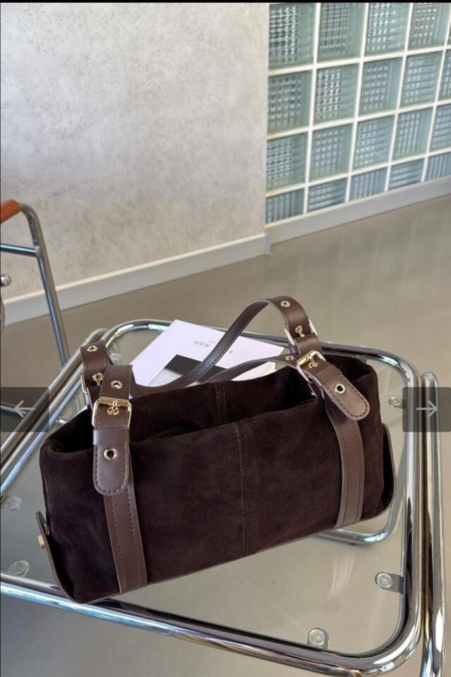 Hakiki Süet Deri Çanta