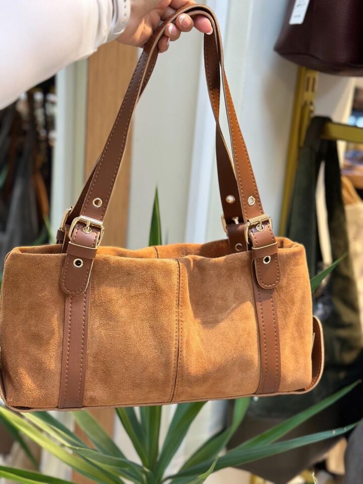 Hakiki Süet Deri Çanta