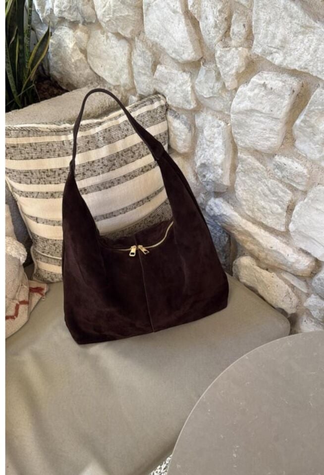 Gerçek deri Süet Çanta