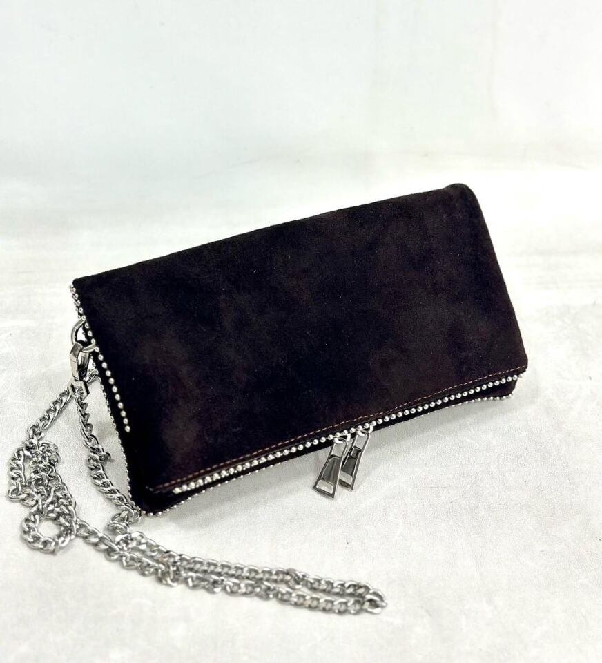 Hakiki Süet Deri Portföy Çanta