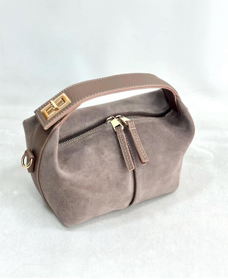 Hakiki Deri Süet Çanta