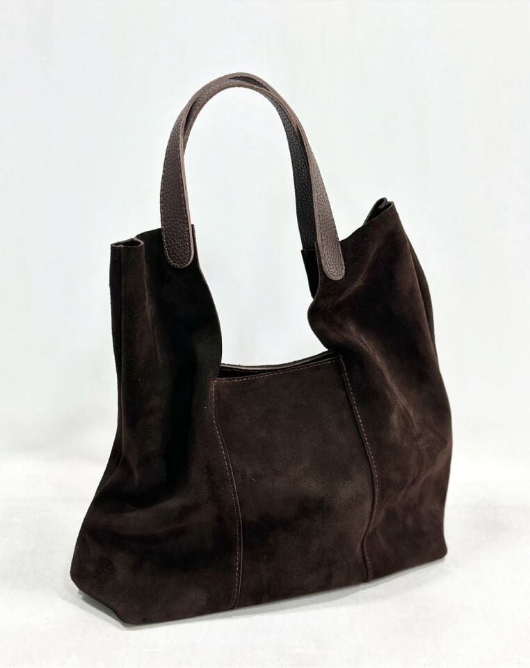 Hakiki Deri Büyük Geçmeli Çanta