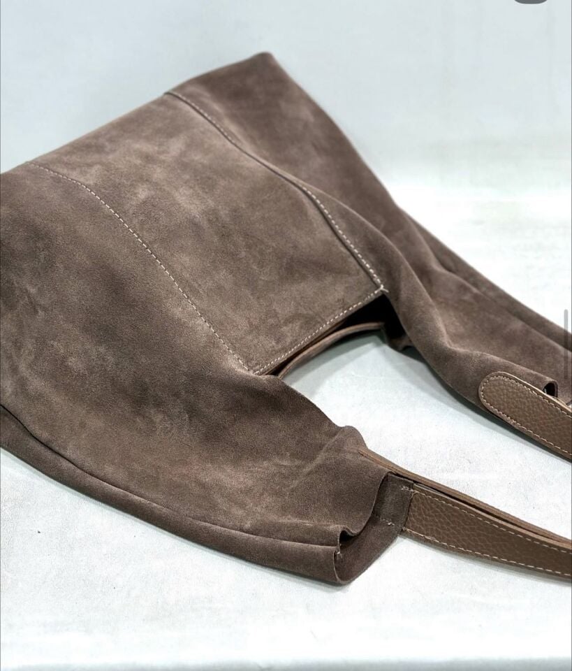 Hakiki Deri Büyük Geçmeli Çanta