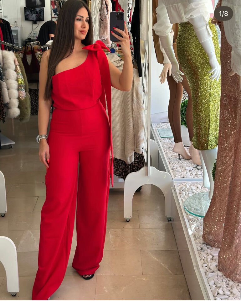 Tek kol tasarım tulum